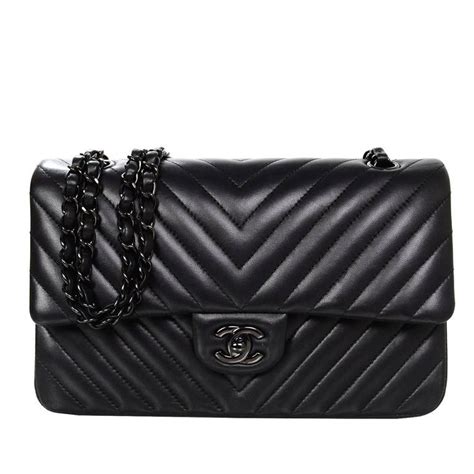 chanel black chevron small drawstring bag|Chanel Chevron resale.